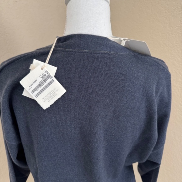 Brunello Cucinelli Cashmere cardigan with monili Size XXS Navy - Picture 4 of 14